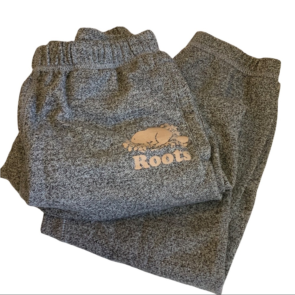 EUC Roots Canada Heathered Grey Joggers Sweatpants size XS